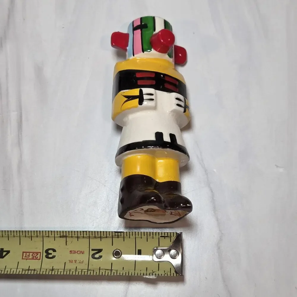 Vintage Hopi Kachina Doll Salt Pepper Shakers Japan Southwestern Ceramic Pair